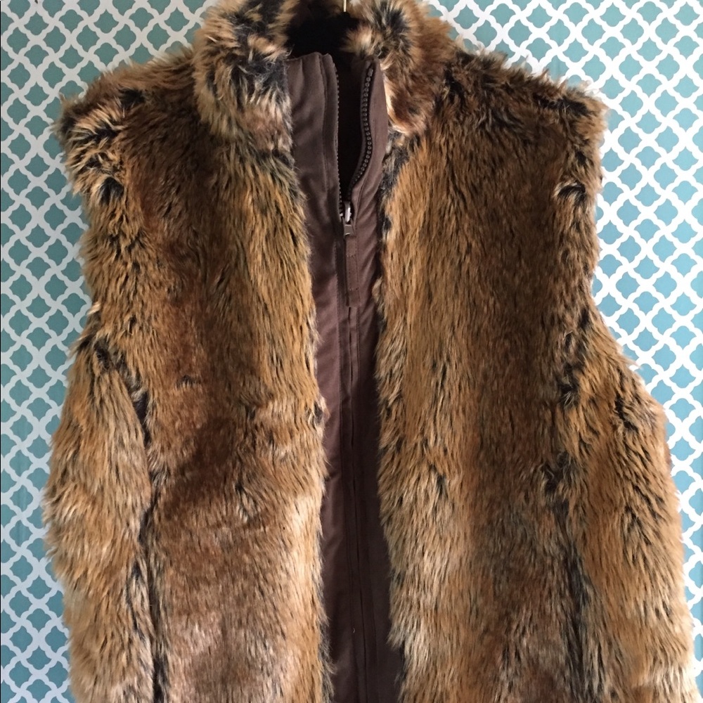 Outback Outfitters 1X Pony Up Reversible Fur Vest